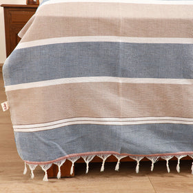 Handloom Cotton Double Bedsheet (108 x 90 in) 23