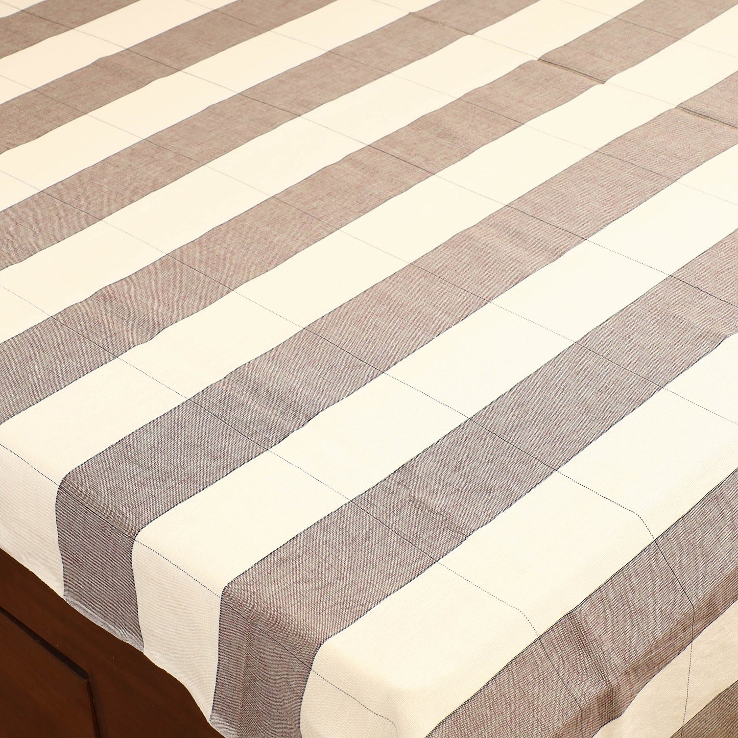 Handloom Cotton Double Bedsheet (108 x 90 in) 24