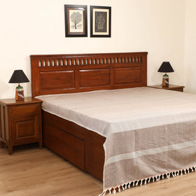 Handloom Cotton Double Bedsheet (108 x 90 in) 25