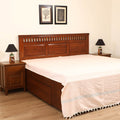 Handloom Cotton Double Bedsheet (108 x 90 in) 26