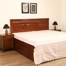 Handloom Cotton Double Bedsheet (108 x 90 in) 26