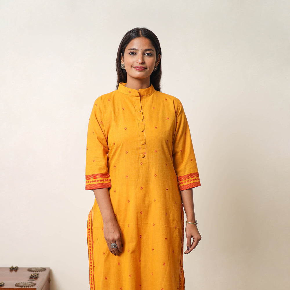 Jacquard Cotton Straight Kurta 05