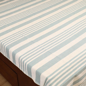 Handloom Cotton Double Bedsheet (108 x 90 in) 29