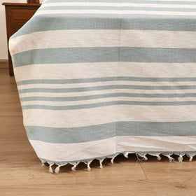 Handloom Cotton Double Bedsheet (108 x 90 in) 29