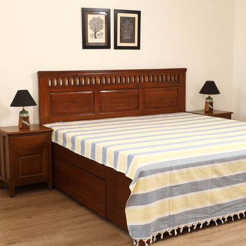 Handloom Cotton Double Bedsheet (108 x 90 in) 30