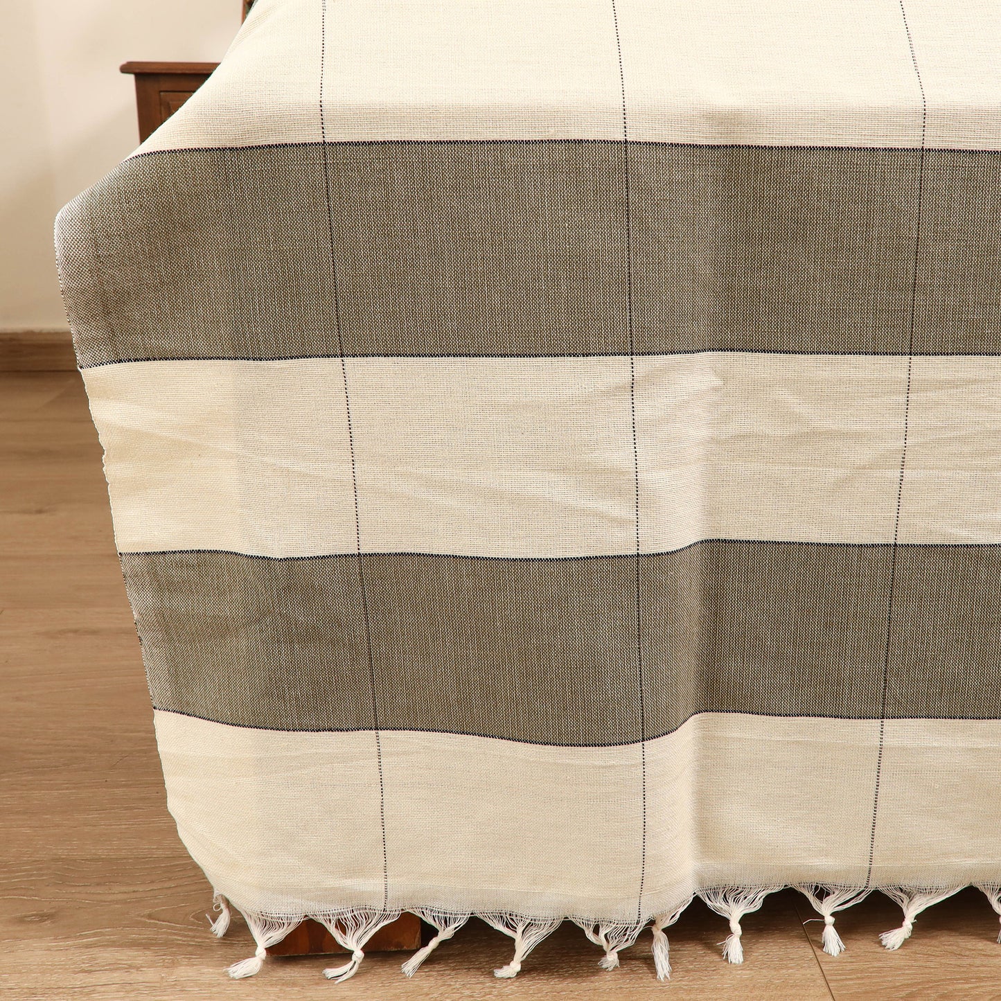 Handloom Cotton Double Bedsheet (108 x 90 in) 34