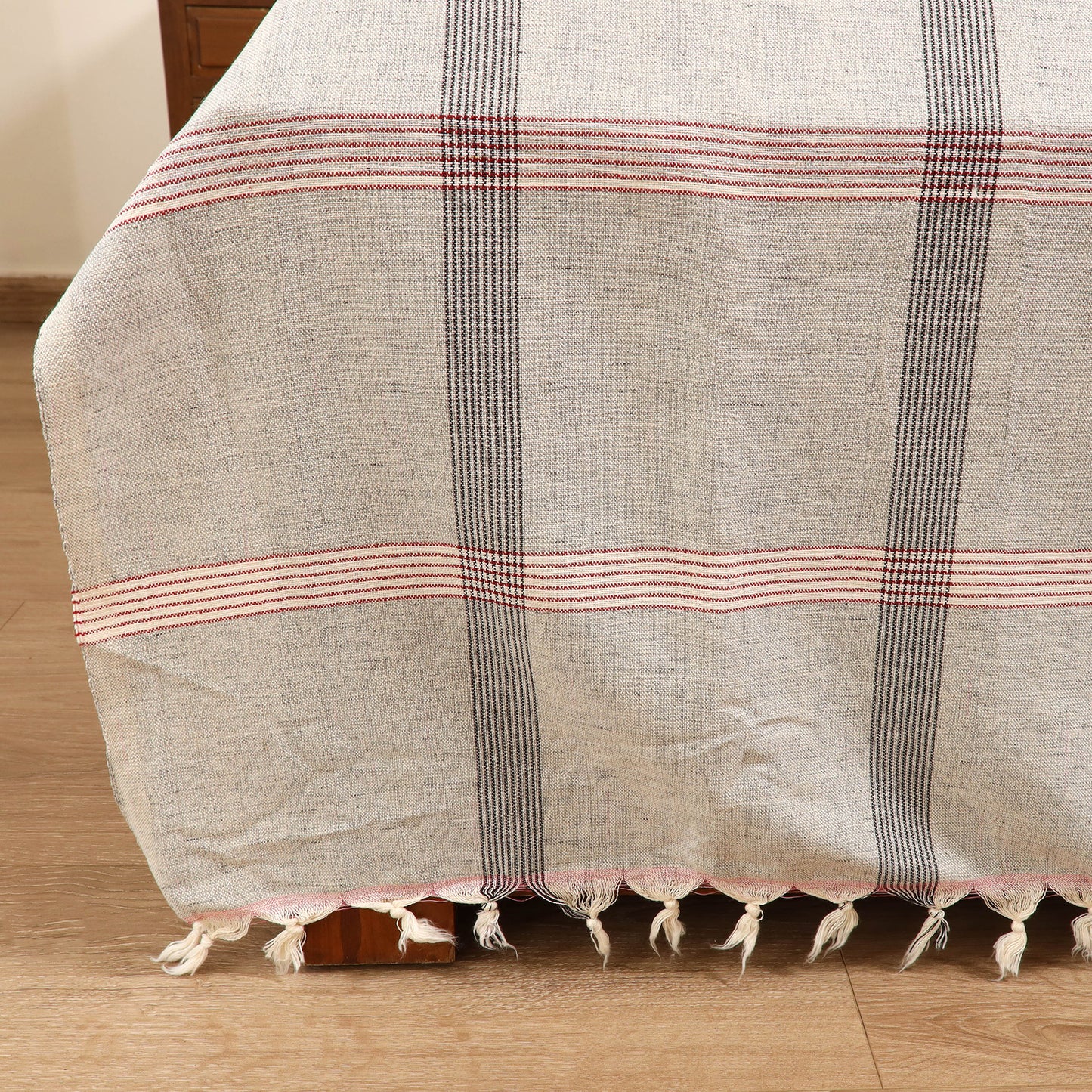Handloom Cotton Double Bedsheet (108 x 90 in) 35