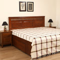 Handloom Cotton Double Bedsheet (108 x 90 in) 36