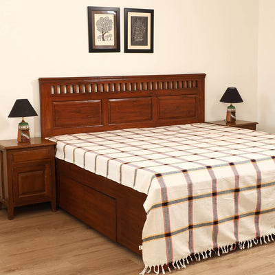 Handloom Cotton Double Bedsheet (108 x 90 in) 36