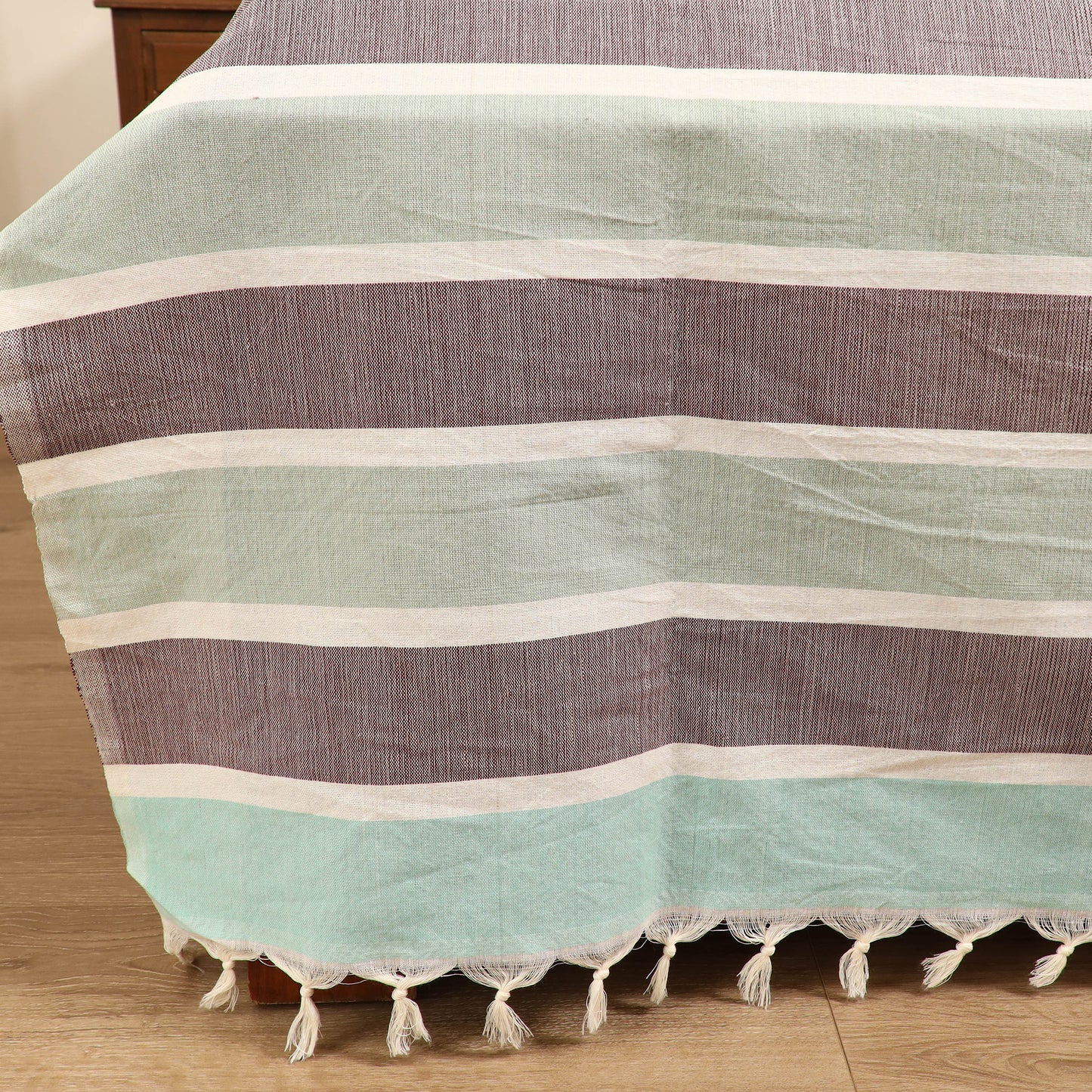Handloom Cotton Double Bedsheet (108 x 90 in) 37