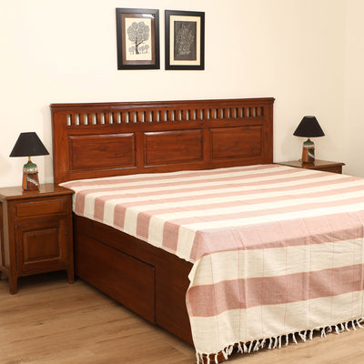 Handloom Cotton Double Bedsheet (108 x 90 in) 38