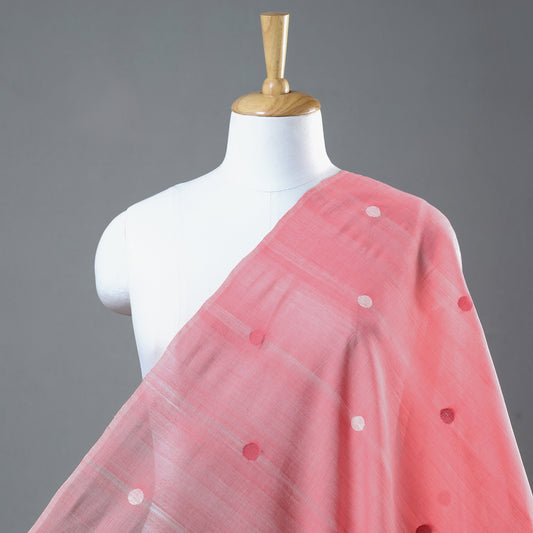 Godavari Jamdani Multicolor Lotus Thread Buti Handloom Cotton Fabric