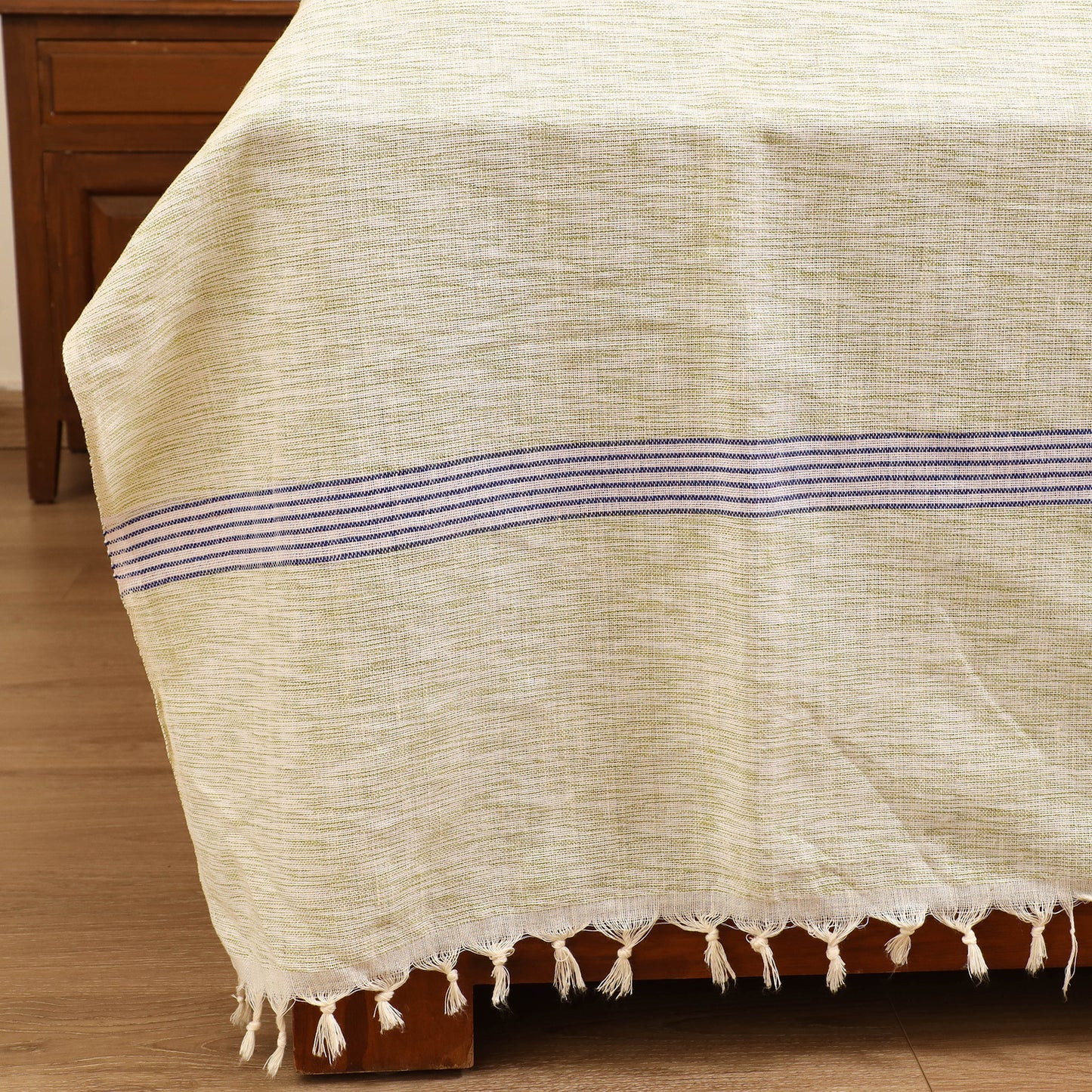 Handloom Cotton Double Bedsheet (108 x 90 in) 43