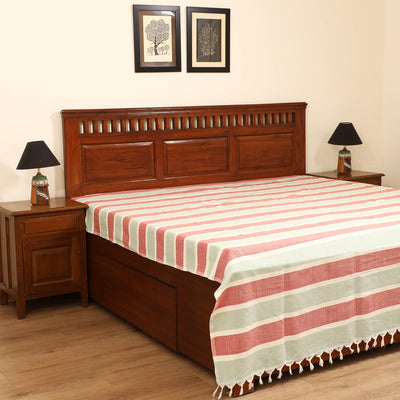 Handloom Cotton Double Bedsheet (108 x 90 in) 46