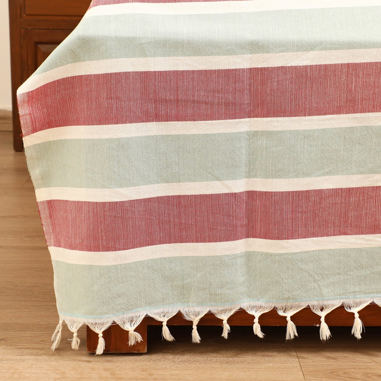 Handloom Cotton Double Bedsheet (108 x 90 in) 46