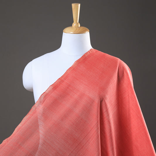 Red - Mangalagiri Plain Handloom Cotton Fabric