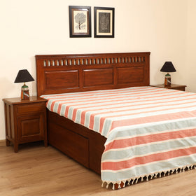 Handloom Cotton Double Bedsheet (108 x 90 in) 48