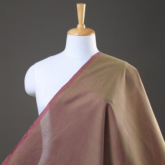 Brown - Mangalagiri Plain Handloom Cotton Fabric