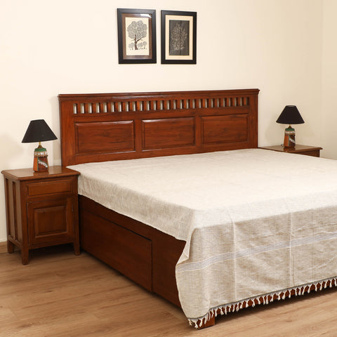 Handloom Cotton Double Bedsheet (108 x 90 in) 49