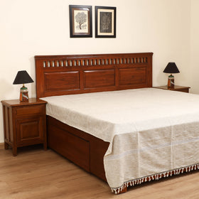Handloom Cotton Double Bedsheet (108 x 90 in) 49