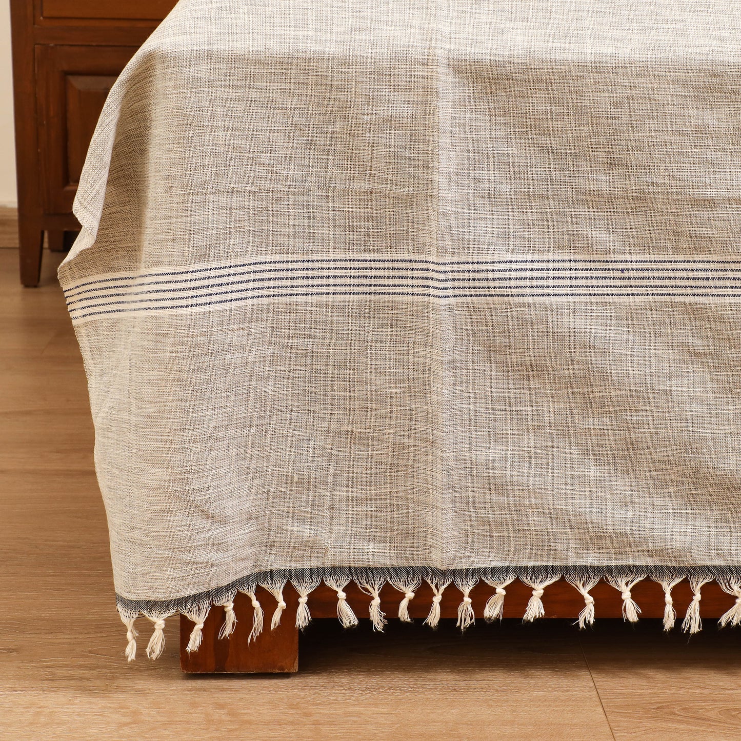 Handloom Cotton Double Bedsheet (108 x 90 in) 49