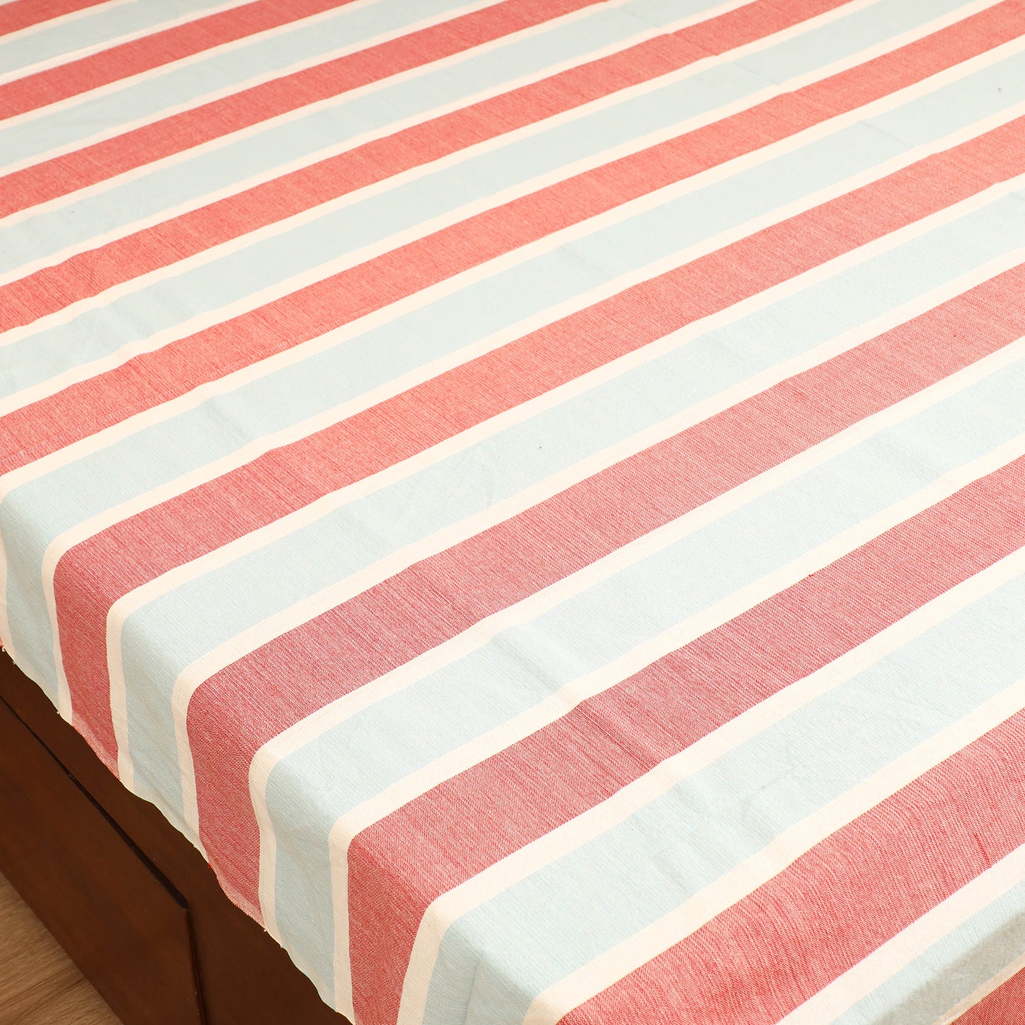 Handloom Cotton Double Bedsheet (108 x 90 in) 51