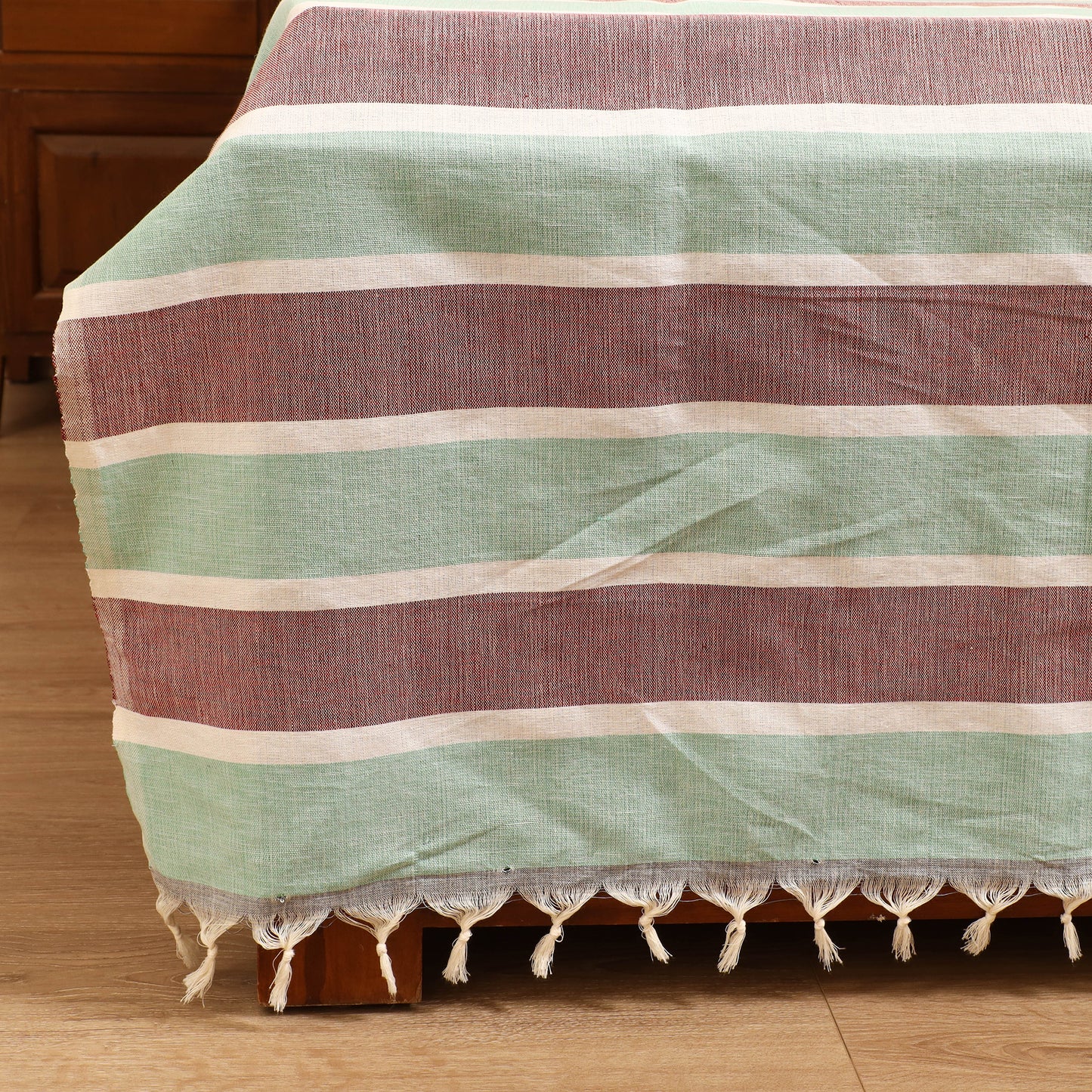 Handloom Cotton Double Bedsheet (108 x 90 in) 52