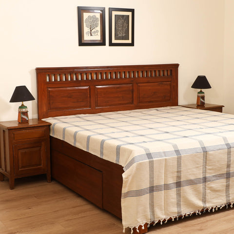 Handloom Cotton Double Bedsheet (108 x 90 in) 53