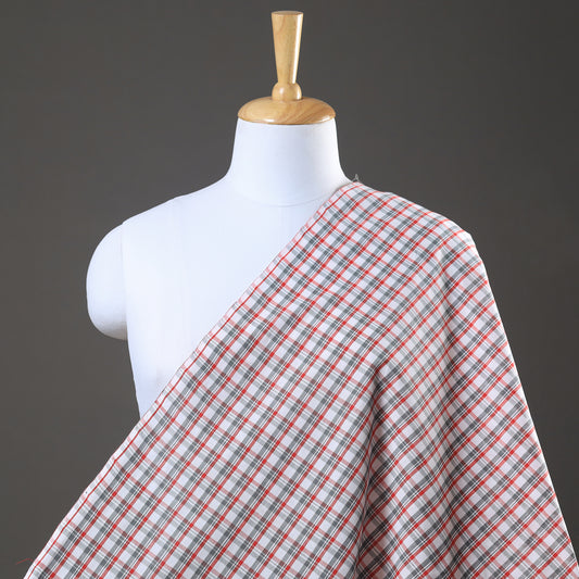 Multicolor - Mangalagiri Handloom Checks Cotton Fabric