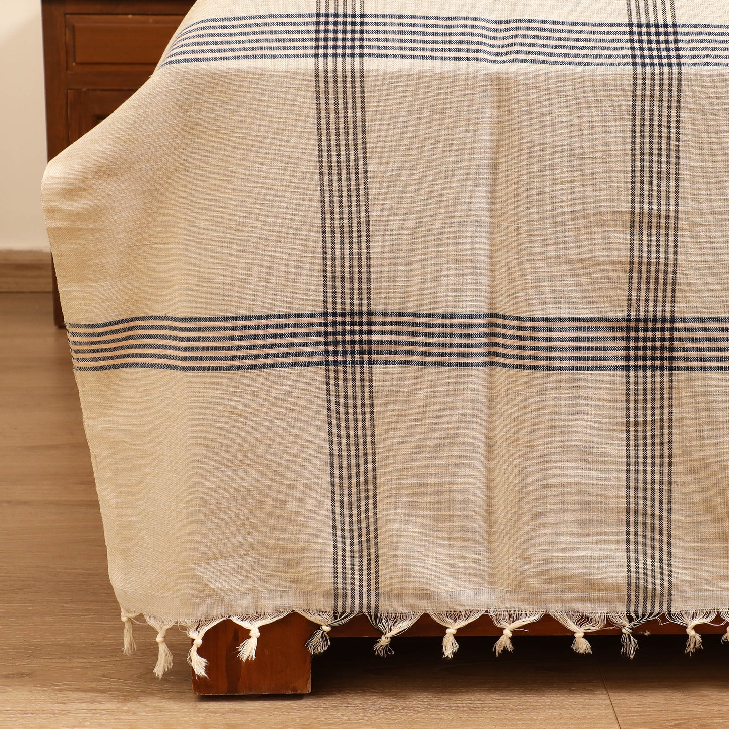 Handloom Cotton Double Bedsheet (108 x 90 in) 53