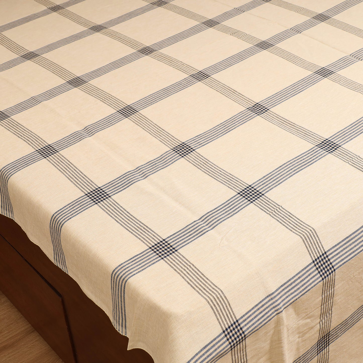 Handloom Cotton Double Bedsheet (108 x 90 in) 54