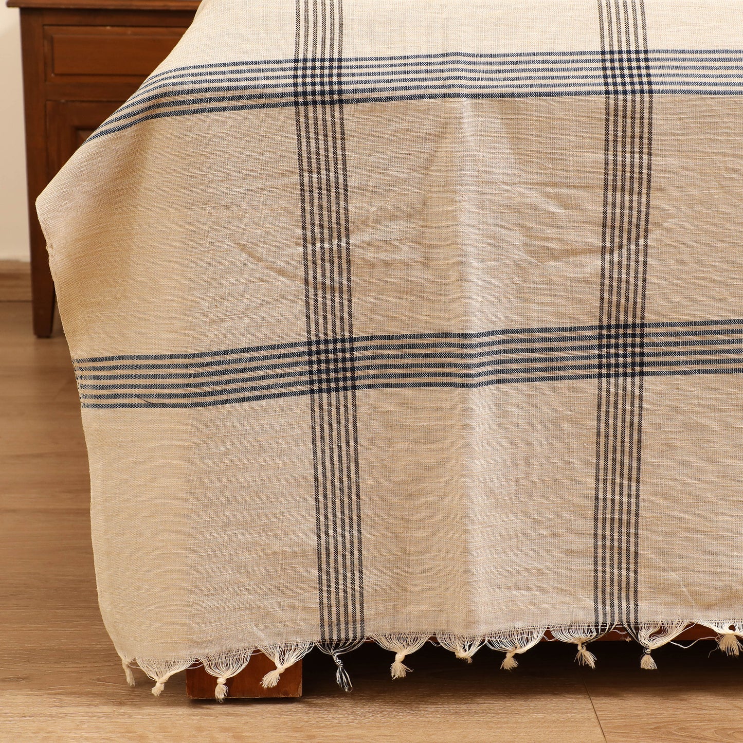 Handloom Cotton Double Bedsheet (108 x 90 in) 54