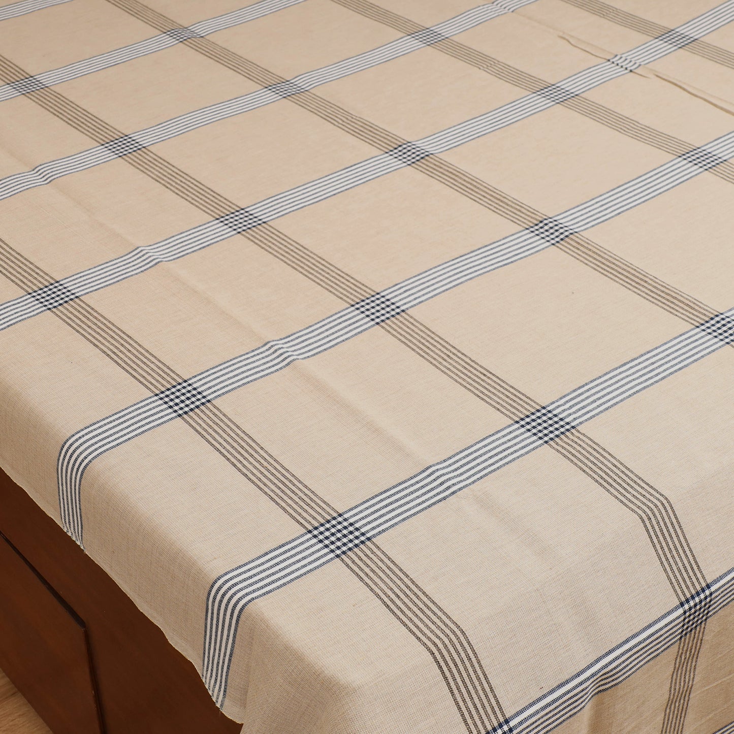 Handloom Cotton Double Bedsheet (108 x 90 in) 55
