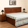 Handloom Cotton Double Bedsheet (108 x 90 in) 57