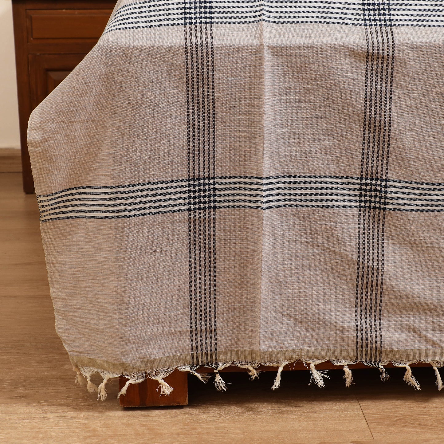 Handloom Cotton Double Bedsheet (108 x 90 in) 58