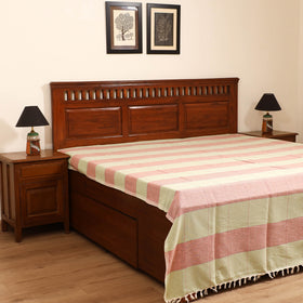 Handloom Cotton Double Bedsheet (108 x 90 in) 59