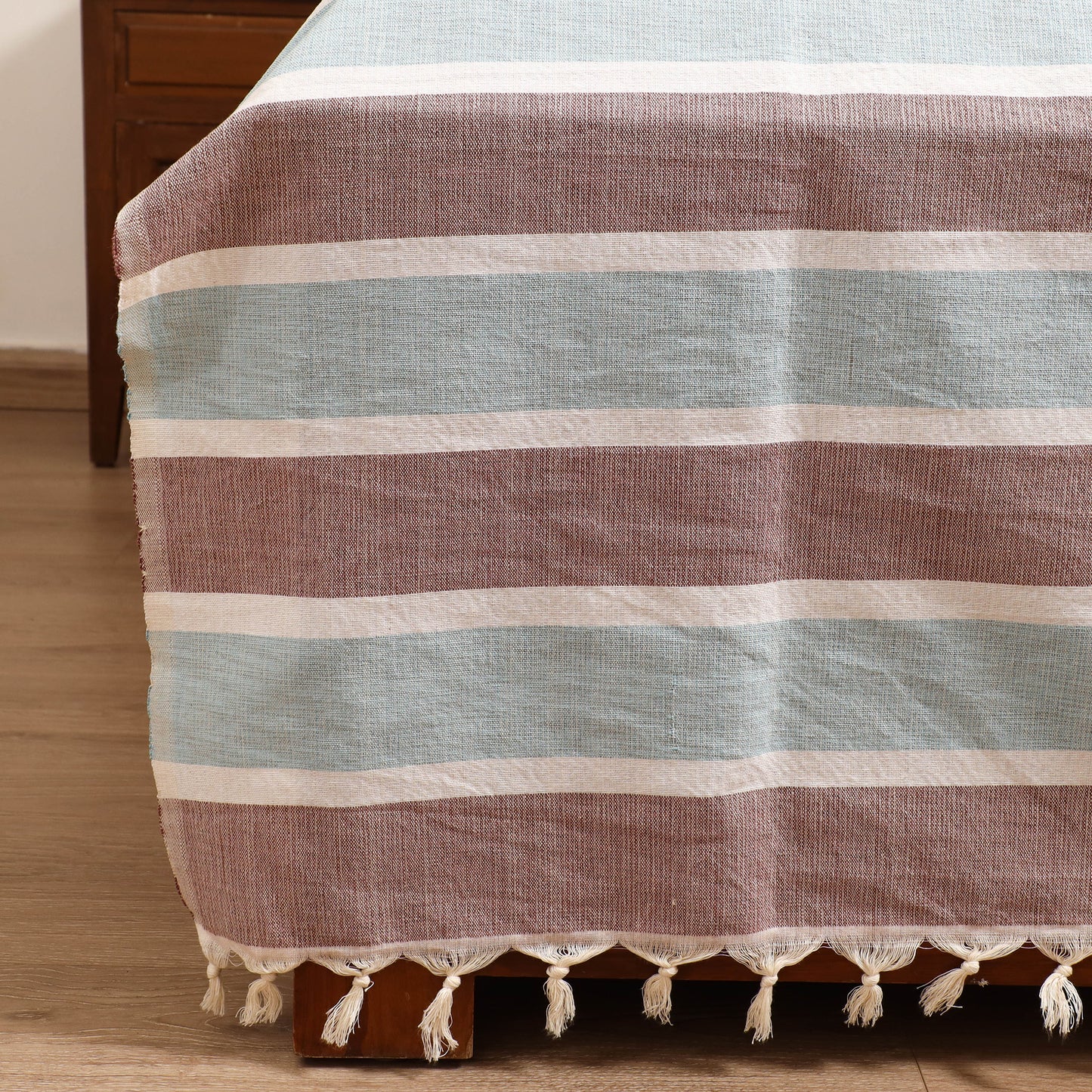 Handloom Cotton Double Bedsheet (108 x 90 in) 61