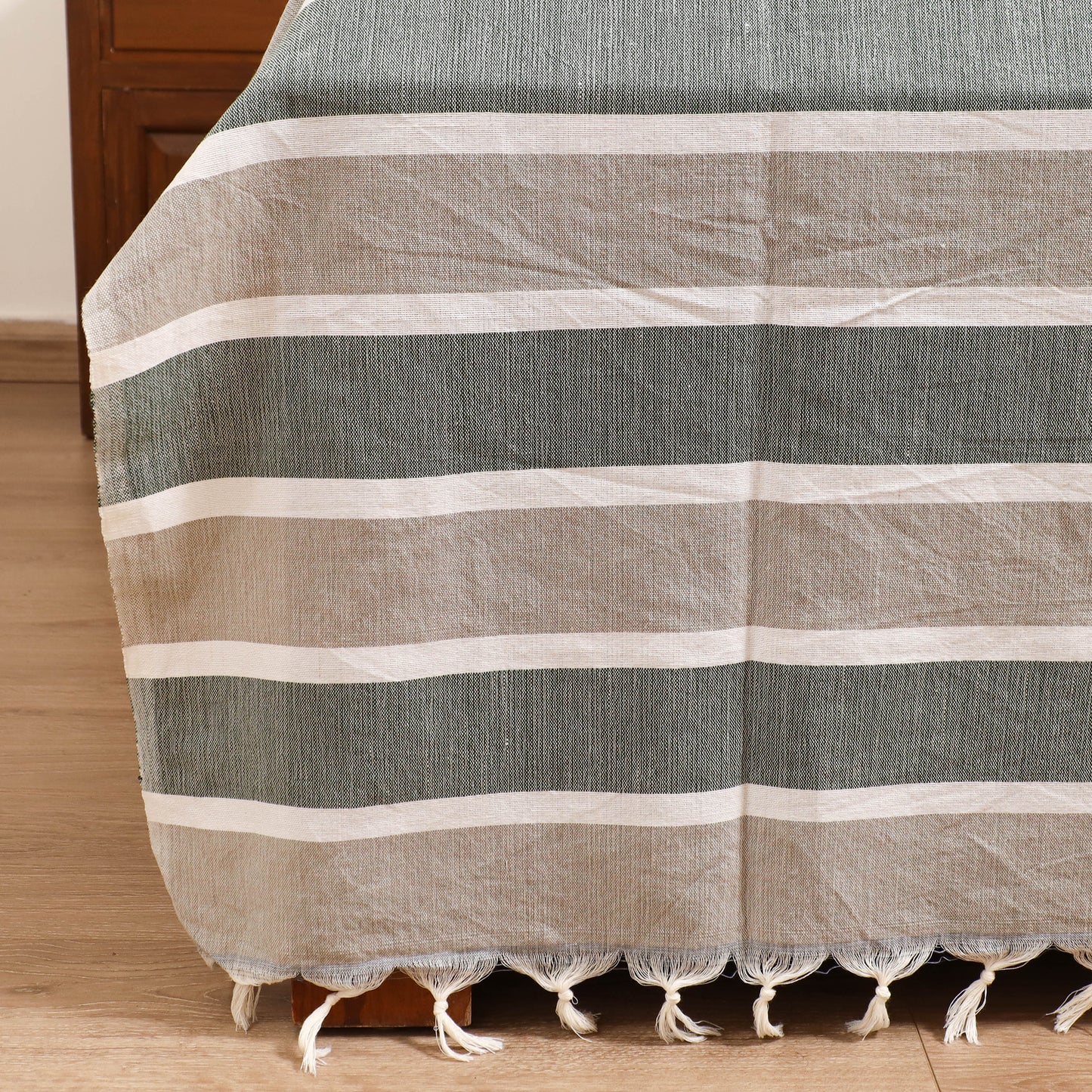 Handloom Cotton Double Bedsheet (108 x 90 in) 62