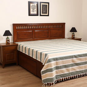 Handloom Cotton Double Bedsheet (108 x 90 in) 63
