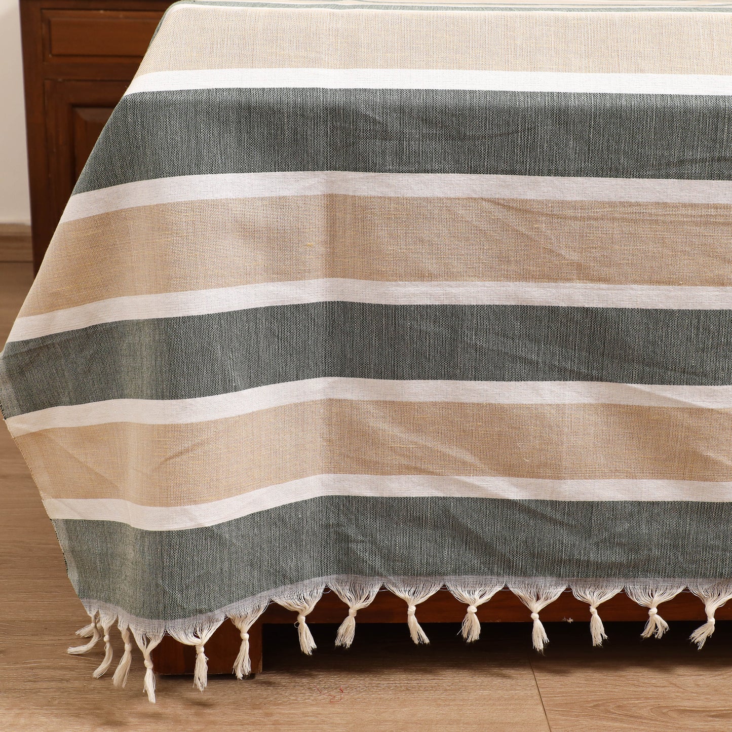 Handloom Cotton Double Bedsheet (108 x 90 in) 63