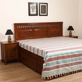 Handloom Cotton Double Bedsheet (108 x 90 in) 65
