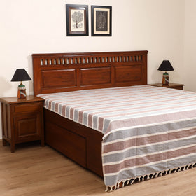Handloom Cotton Double Bedsheet (108 x 90 in) 66