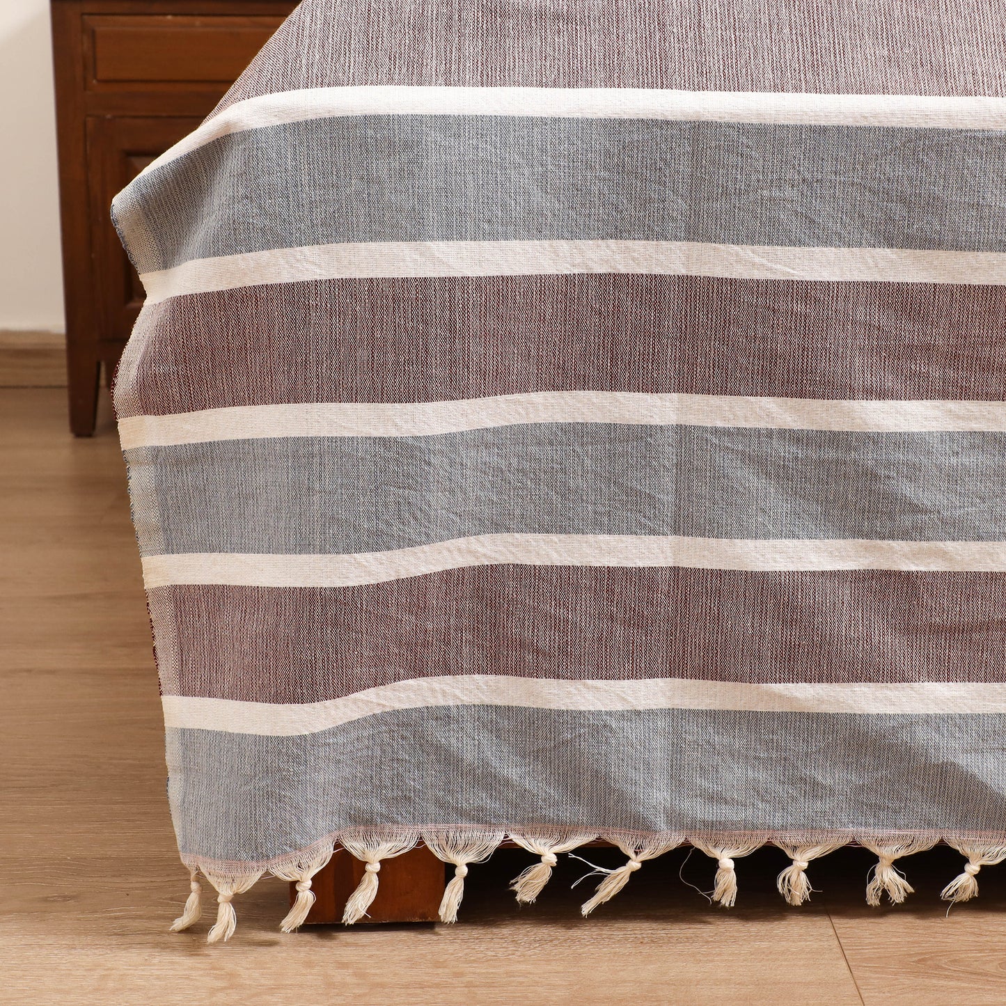 Handloom Cotton Double Bedsheet (108 x 90 in) 66