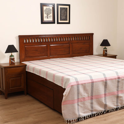 Handloom Cotton Double Bedsheet (108 x 90 in) 67
