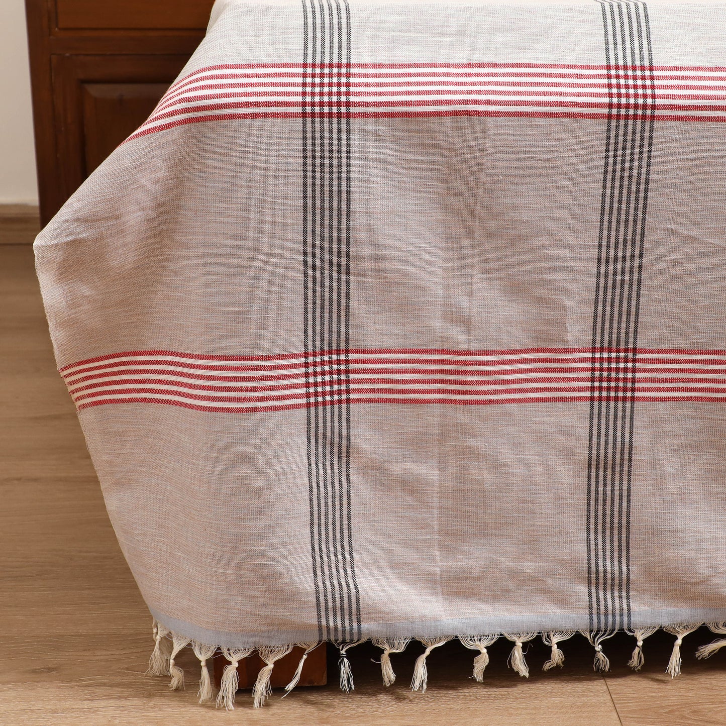 Handloom Cotton Double Bedsheet (108 x 90 in) 67