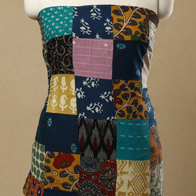 Multicolor - Handcrafted Patchwork Cotton Kurta Material (2.7m) 03