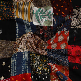 Multicolor - Handcrafted Patchwork Cotton Kurta Material (2.7m) 06