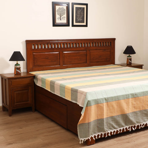 Handloom Cotton Double Bedsheet (108 x 90 in) 71
