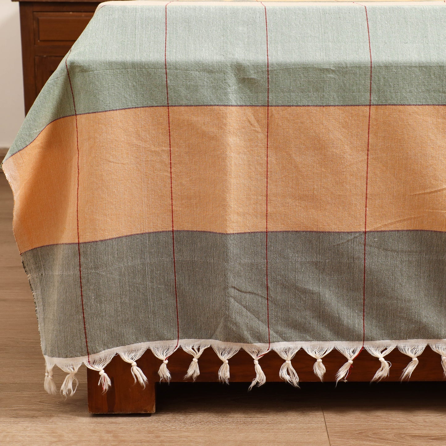 Handloom Cotton Double Bedsheet (108 x 90 in) 71