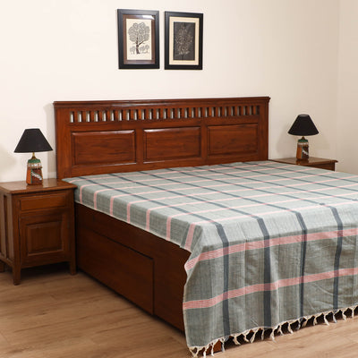 Handloom Cotton Double Bedsheet (108 x 90 in) 73